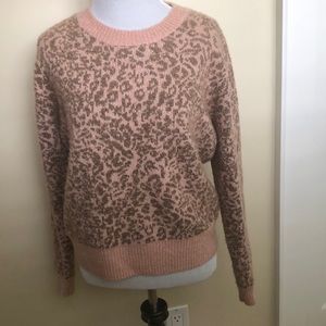 Madewell leopard print sweater S